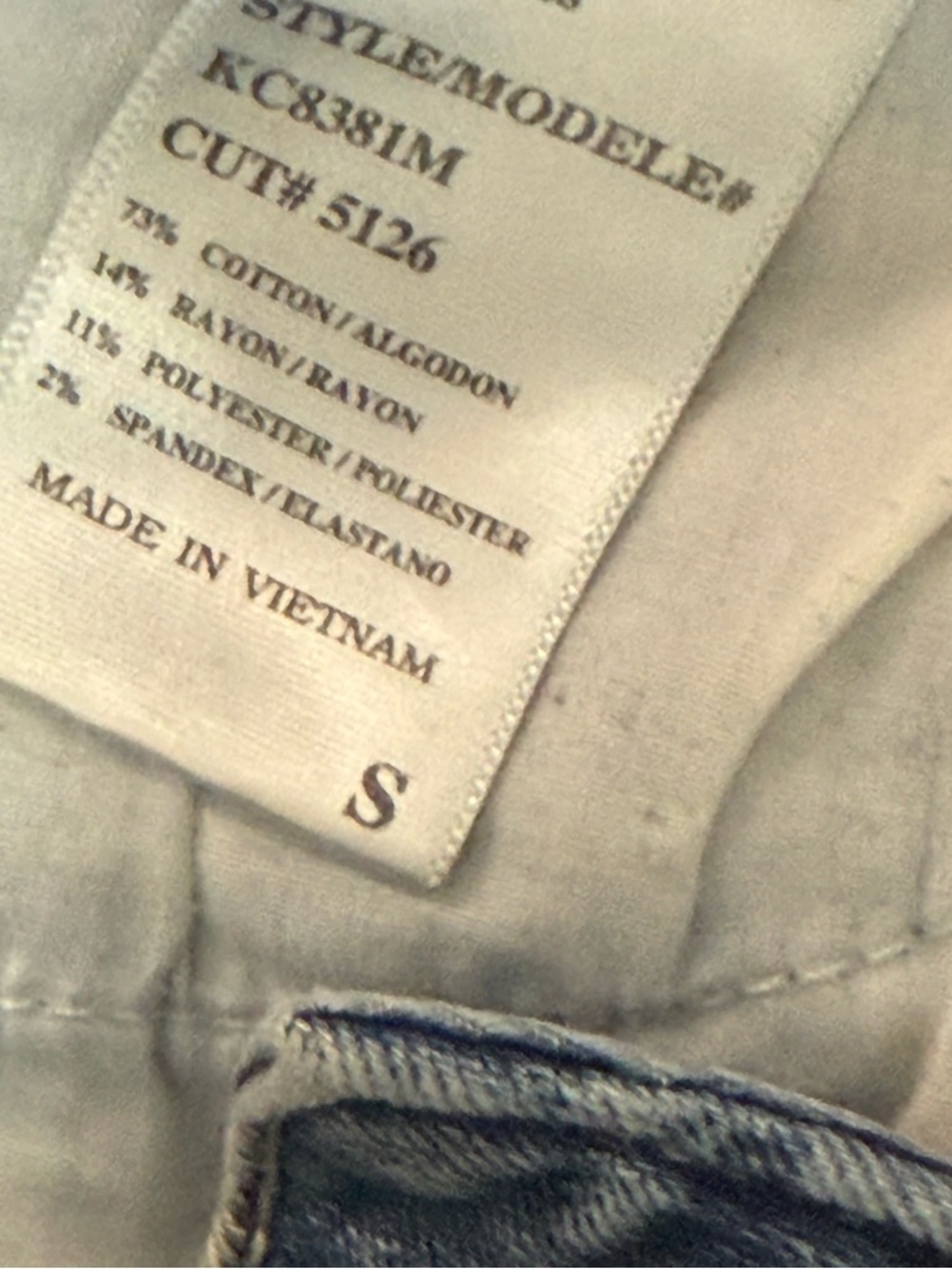 KanCan Distressed Light Blue Jean Shorts - Picture 6 of 9